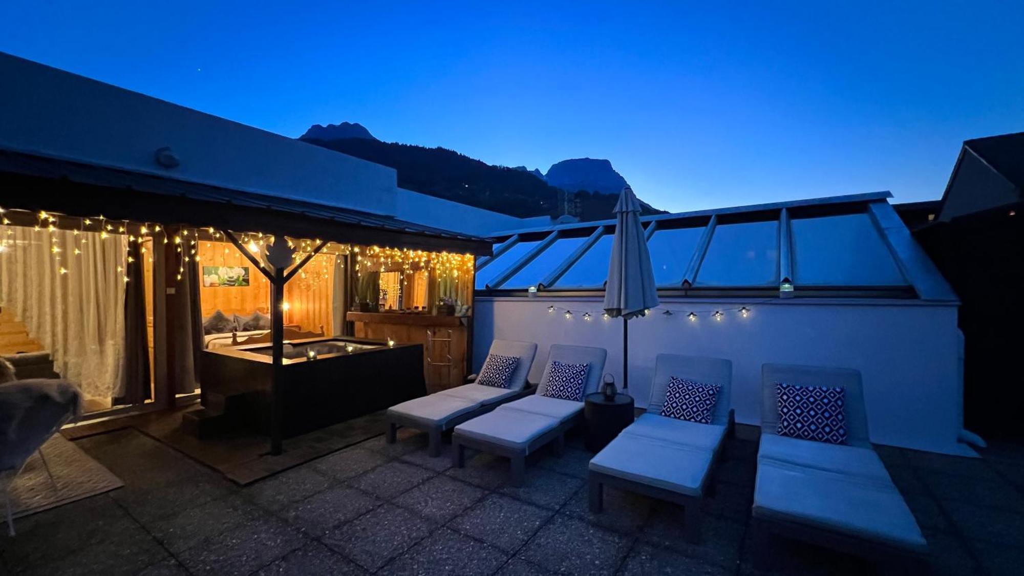 Rooftop 1 - Jacuzzi Prive Au Pied Du Monte-Blanco Салланш Экстерьер фото